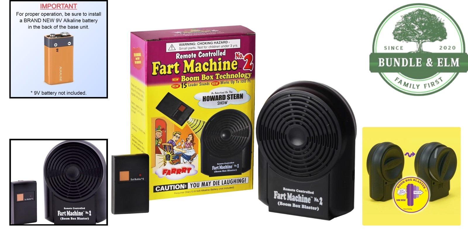 Wireless Fart Machine with Remote Control and 100 Feet Operating Range