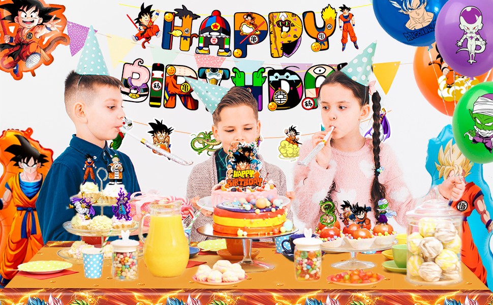 Dragon Ball Birthday Party Decoration Dragon Ball Party Supplies Balloon for Kid