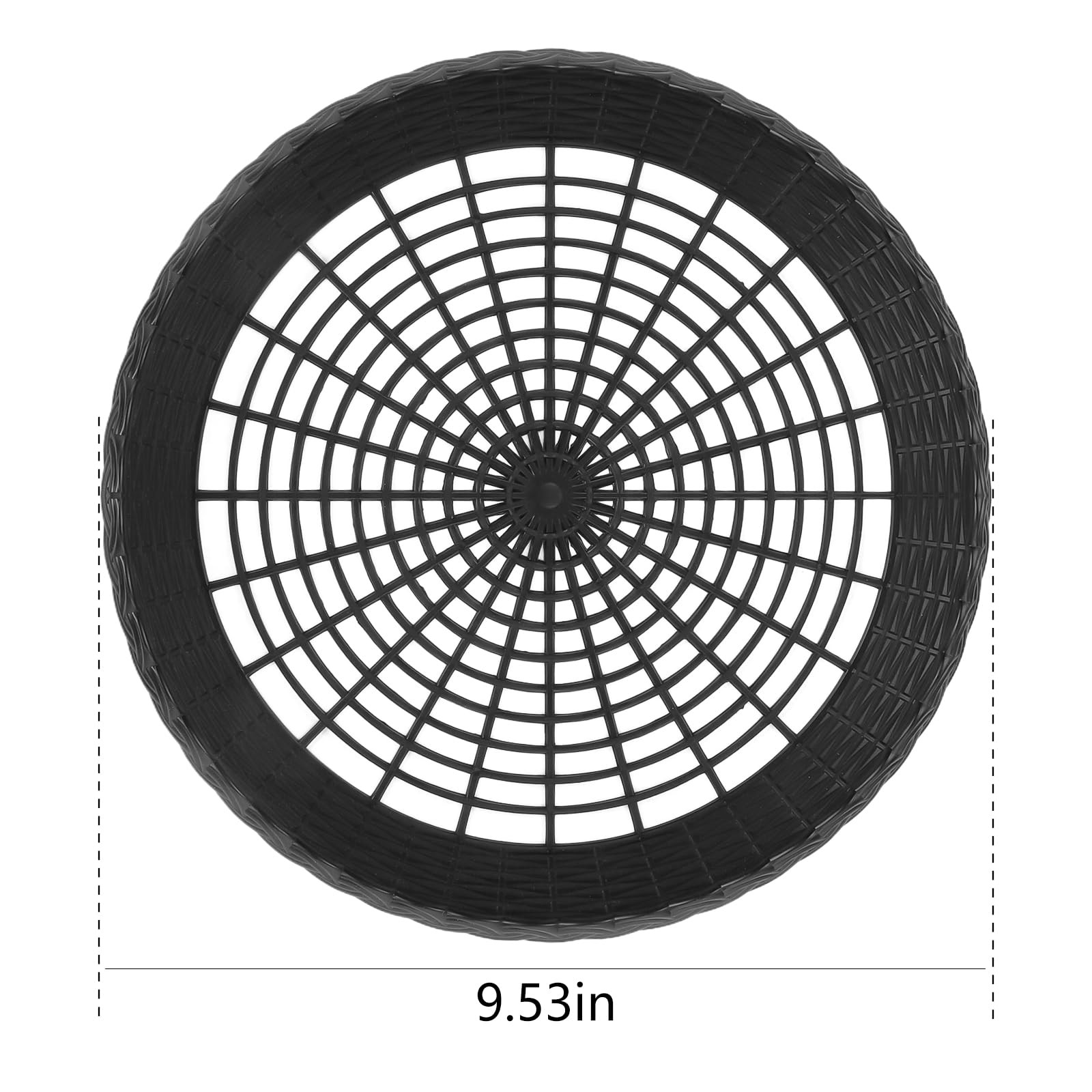MIDELONG Reusable Plastic Paper Plate Holders, 9 Inch 10inch Holder, Black