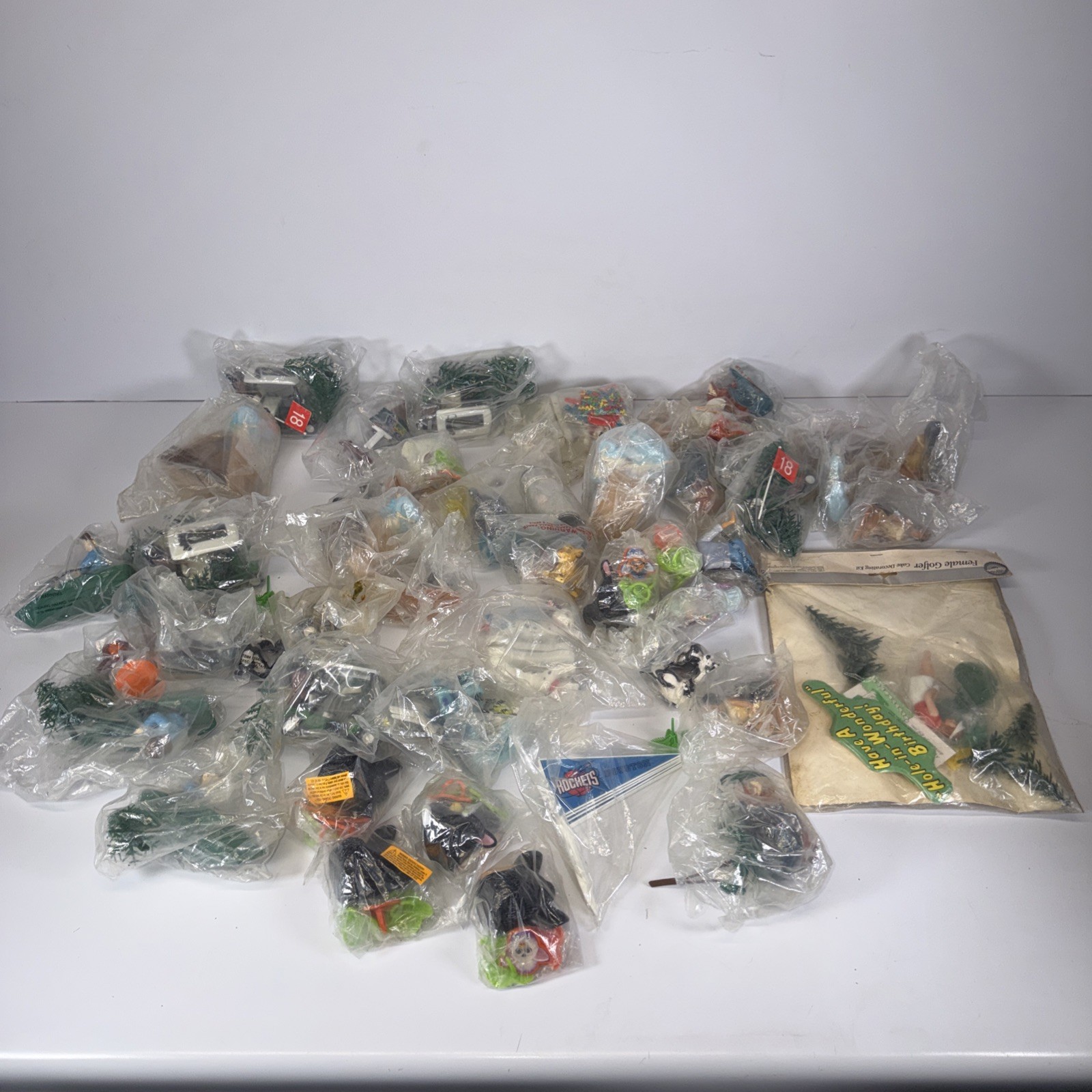 Large Lot DecoPac +More Cake Toppers Disney Sports Golf Birthday Decorations NOS