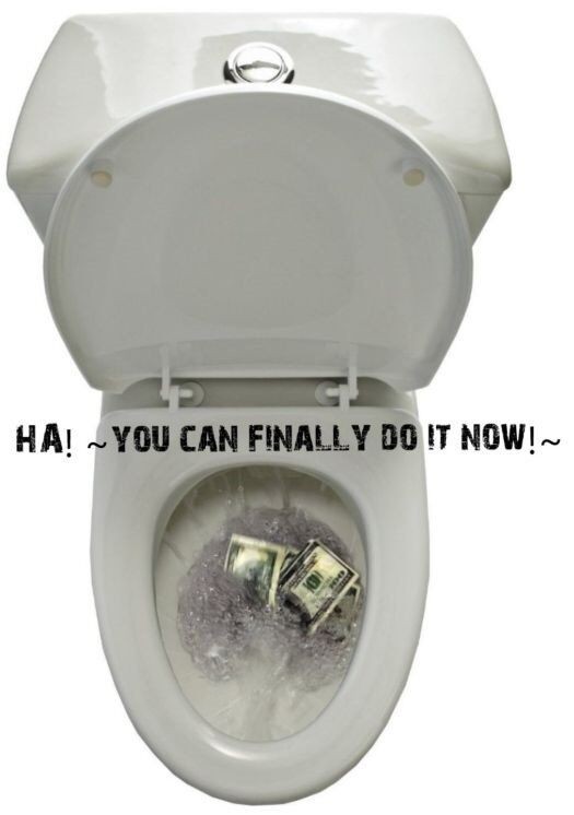 $100.00 – One Hundred Dollar Bill Toilet Paper Roll – Big Mouth Inc
