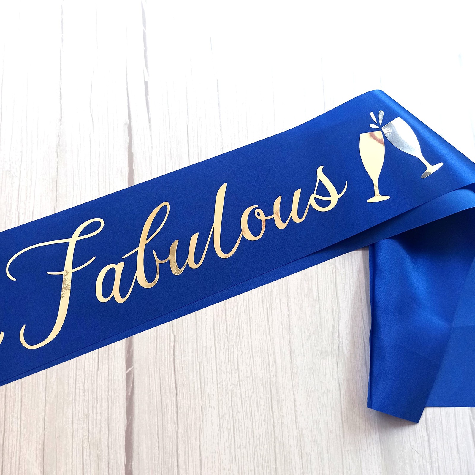 Elegemma 75 and Fabulous Sash, 75th Birthday Decorations Blue and Silver, 75 …