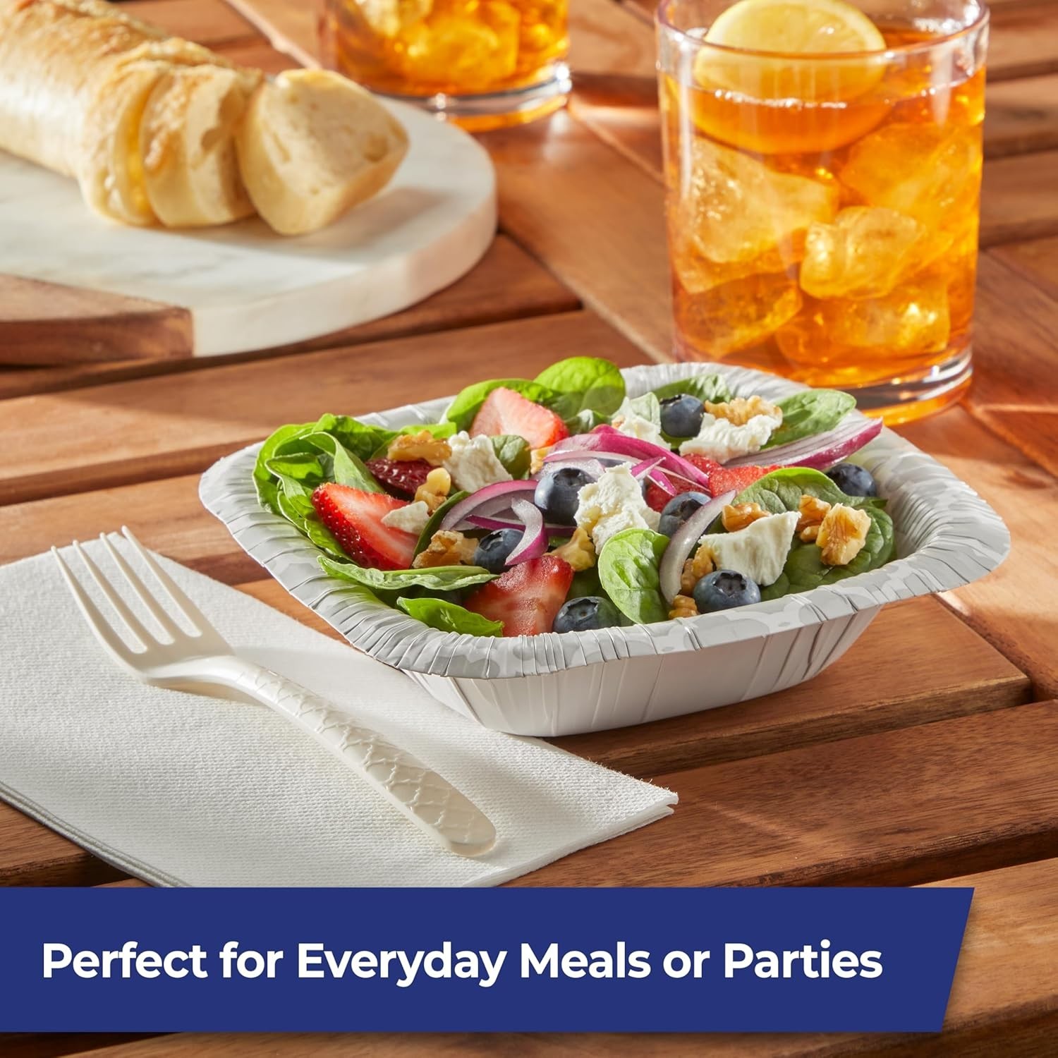 Sustainable 24-Pack ECOSAVE Forks for Outdoor Events – Compostable & Strong