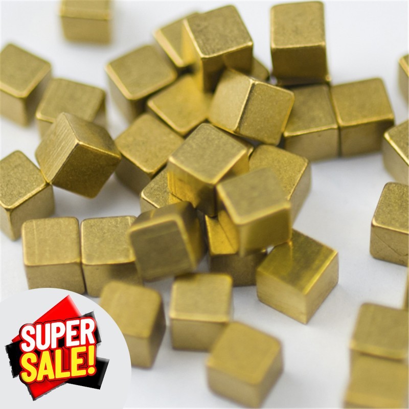 10Pcs Scrap Metal Copper Square Dice Cube Collecting & Refining Chess Piece