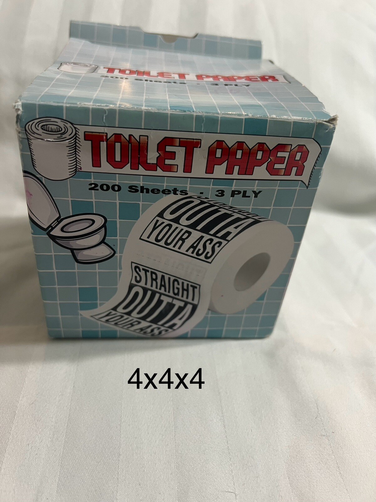 “STRAIGHT OUTTA YOUR ASS” Toilet Paper Bathroom Gags, Pranks, Office Gifts