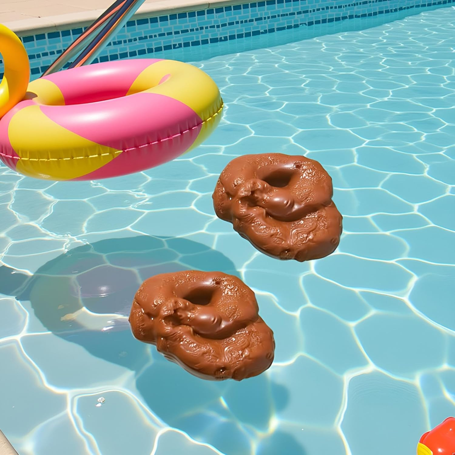 3Pcs Brown Fake Poopy Props, Realistic Fake Poop, Novelty Floating Fake Poop Pro
