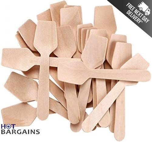 Disposable Wooden Spoons Mini Ice Cream Tea Dessert Spoon Party Tableware