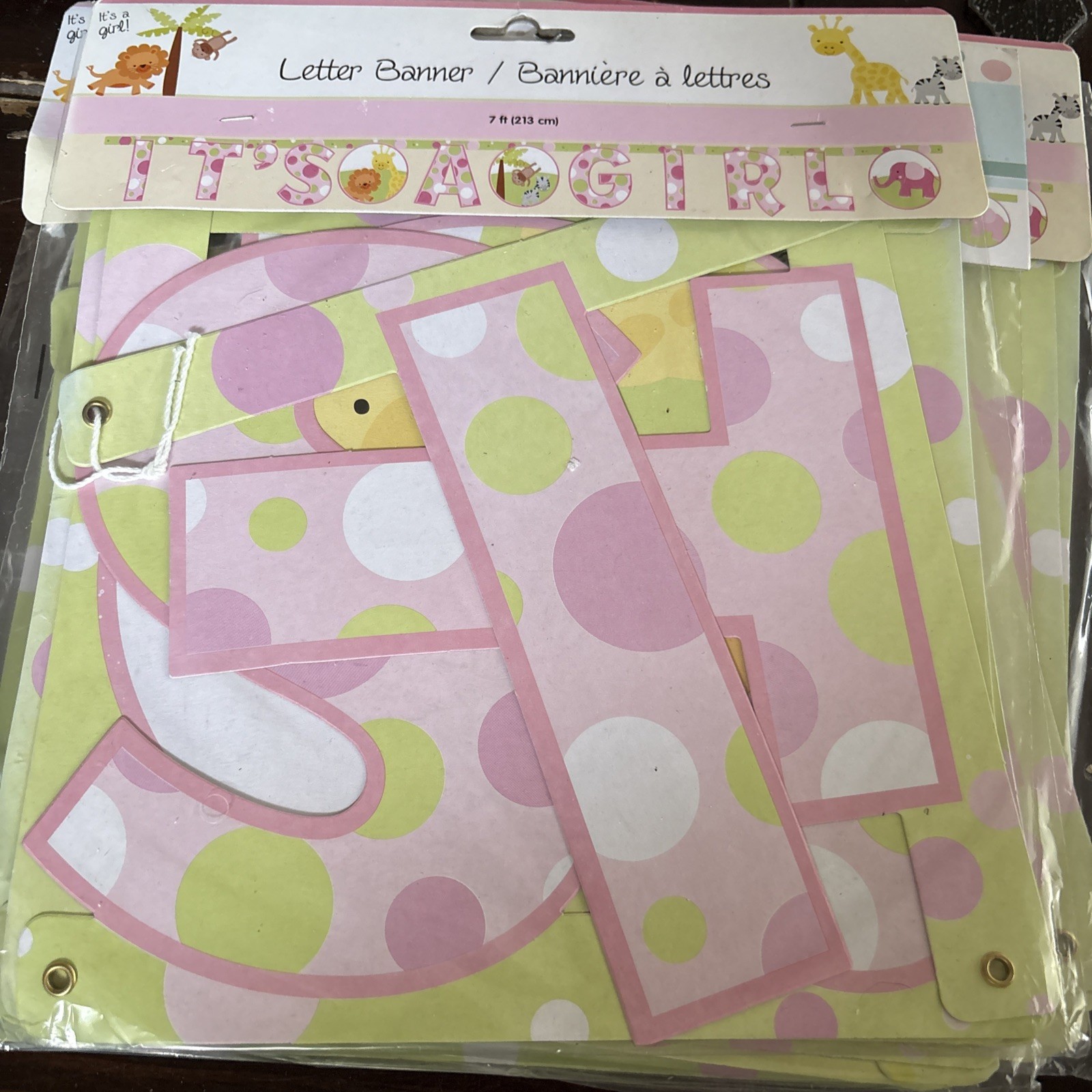 Baby Shower Animal Pattern Centerpieces, Banners, Garland, Wall Mural, Streamers