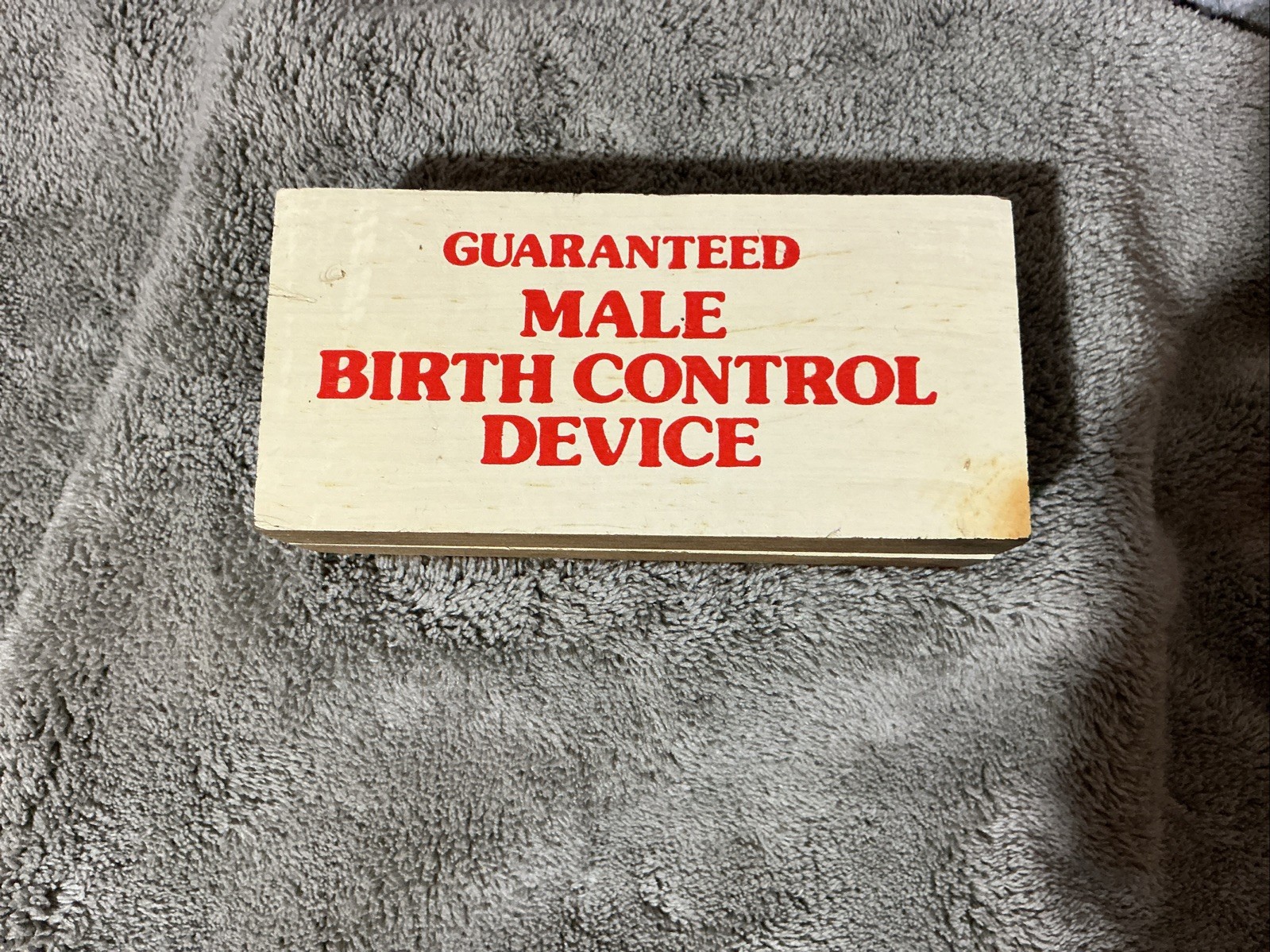 Guaranteed Male Birth Control Vintage Wedding Gag Gift Funny Man Cave