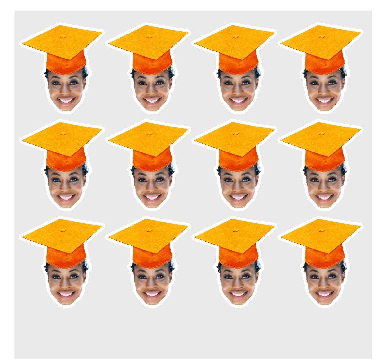 Personalized Custom Face Graduation Party Confetti (100)