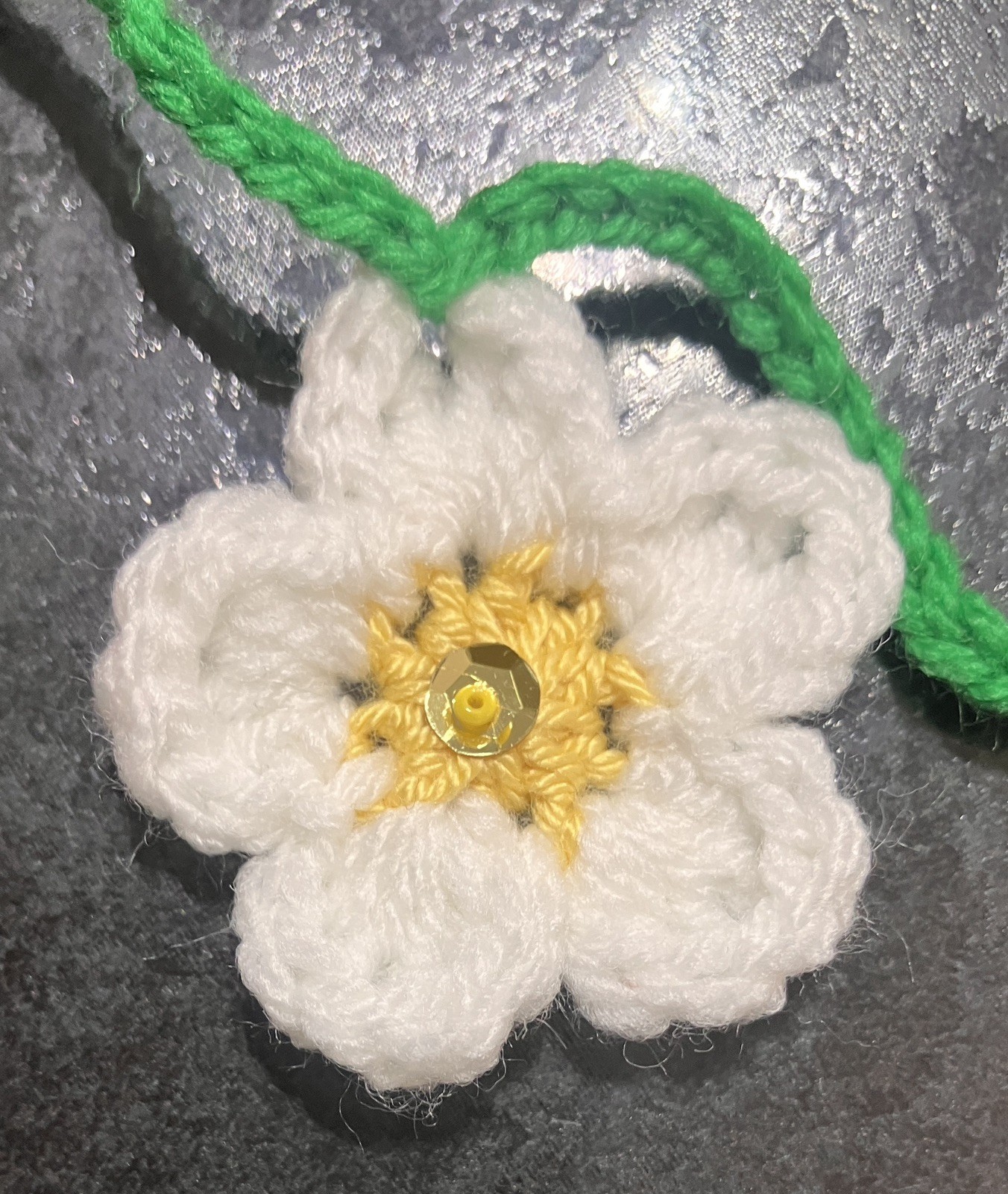 🍄 🌼 NEW! hand crochet bunting Daisy toadstool Mushrooms SUMMER gift camper