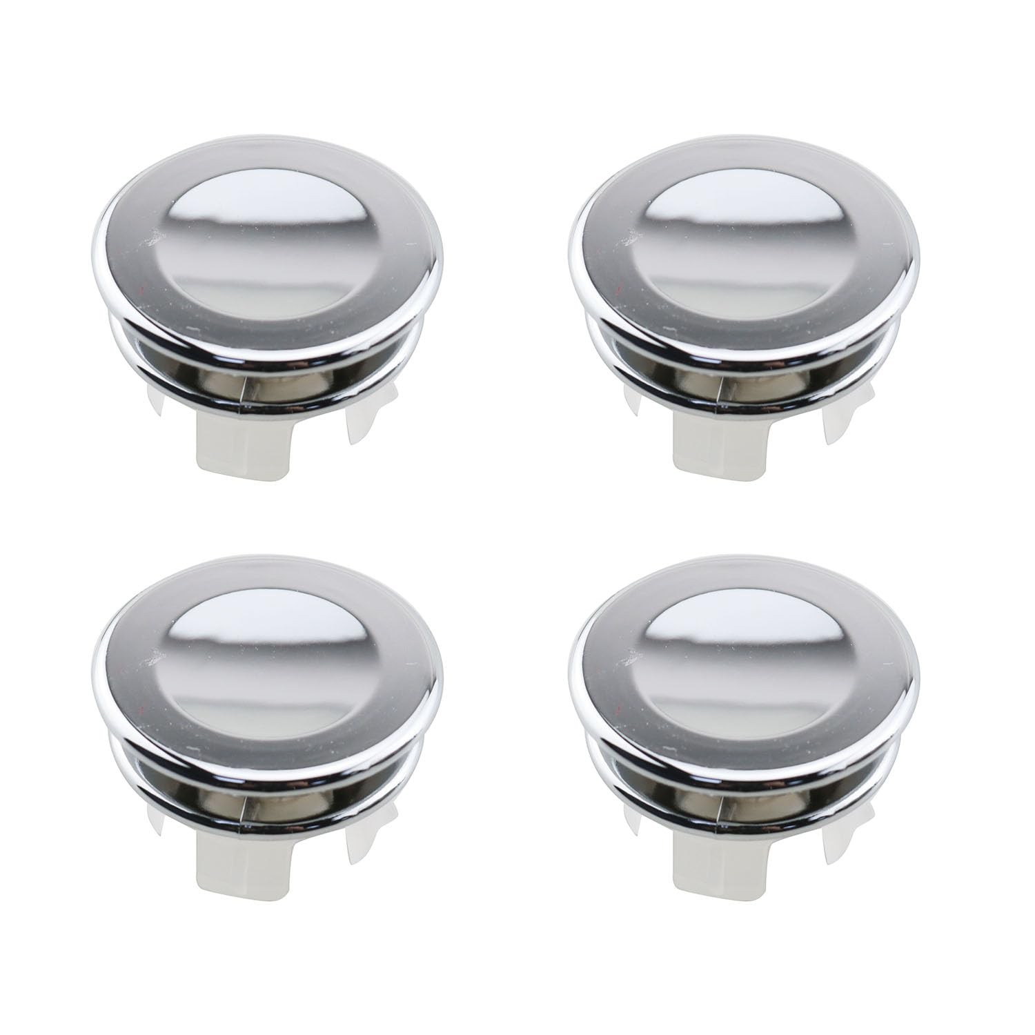 TAODAN 4PCS Bathroom Sink ABS Plastic Overflow Cover 1.29 Inch Diameter Washbasi