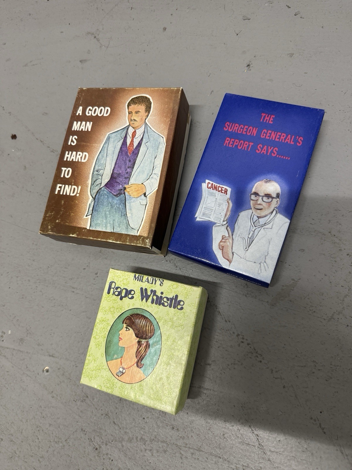 Vintage Adult Humor Gag Funny Novelty Gift Boxes 70s 80s