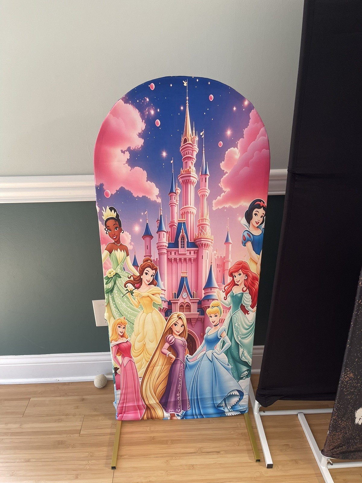 Princess Girls Arch Backdrop Cover Birthday Party Photo Background Prop Decor