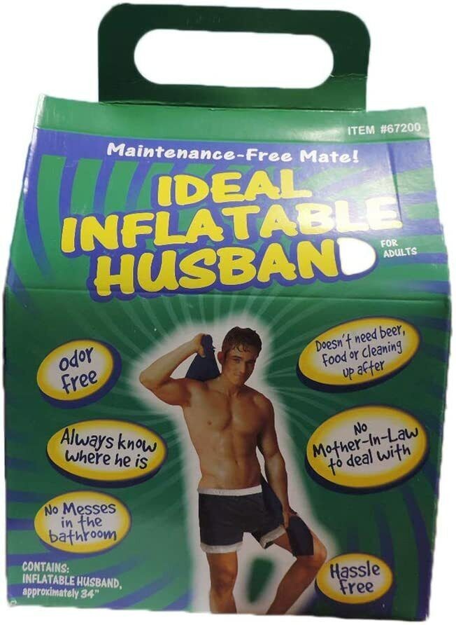 Inflatable Husband Bachelorette Party Gag Gift – Male Boyfriend Blow Up Toy Doll