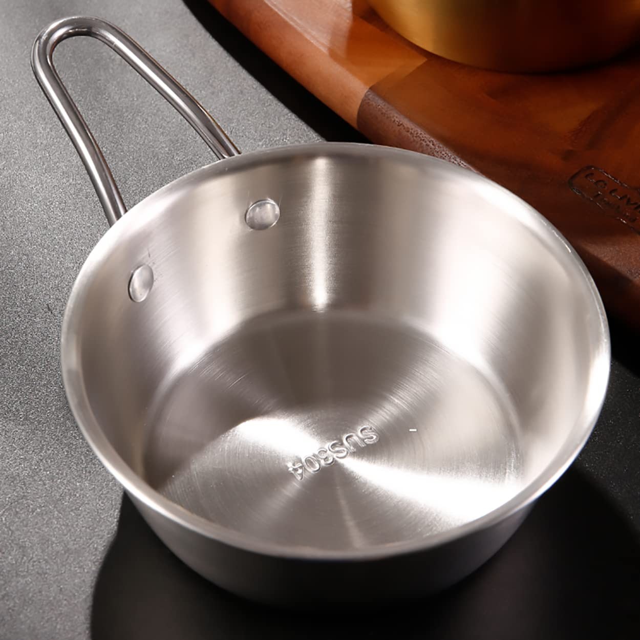 Dadamong 2-Pack Makgeolli Bowls, 304 Stainless Steel Korean Traditional Bowls Ri