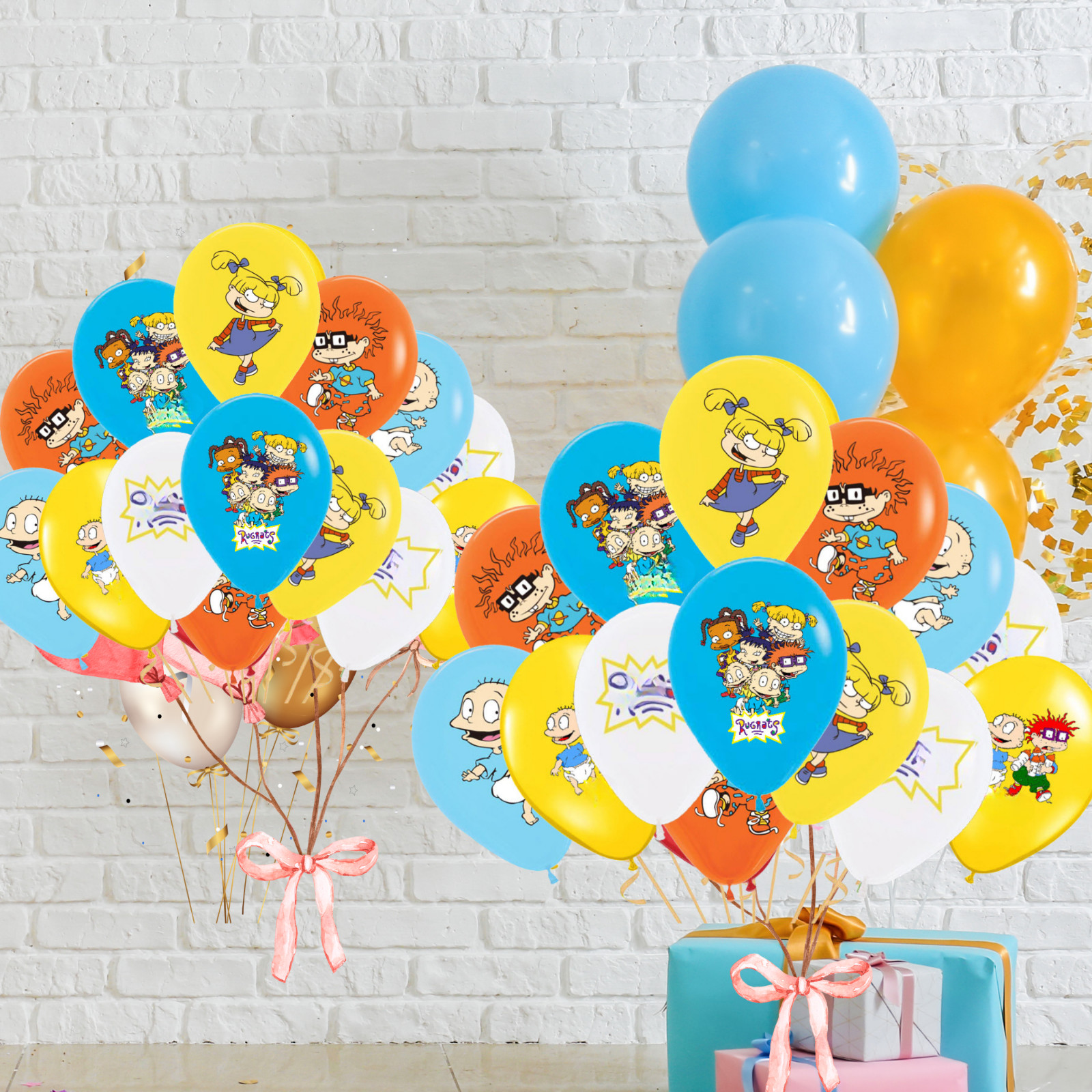 RUGRATS CUPS PLATE BANNER PARTY TABLE COVER SUPPLIES BALLOON CUPCAKE TOPPER CAKE