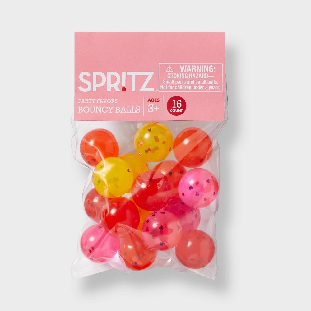 16ct Spritz Bouncy Bounce Balls Party Favors Birthday Teacher Supply