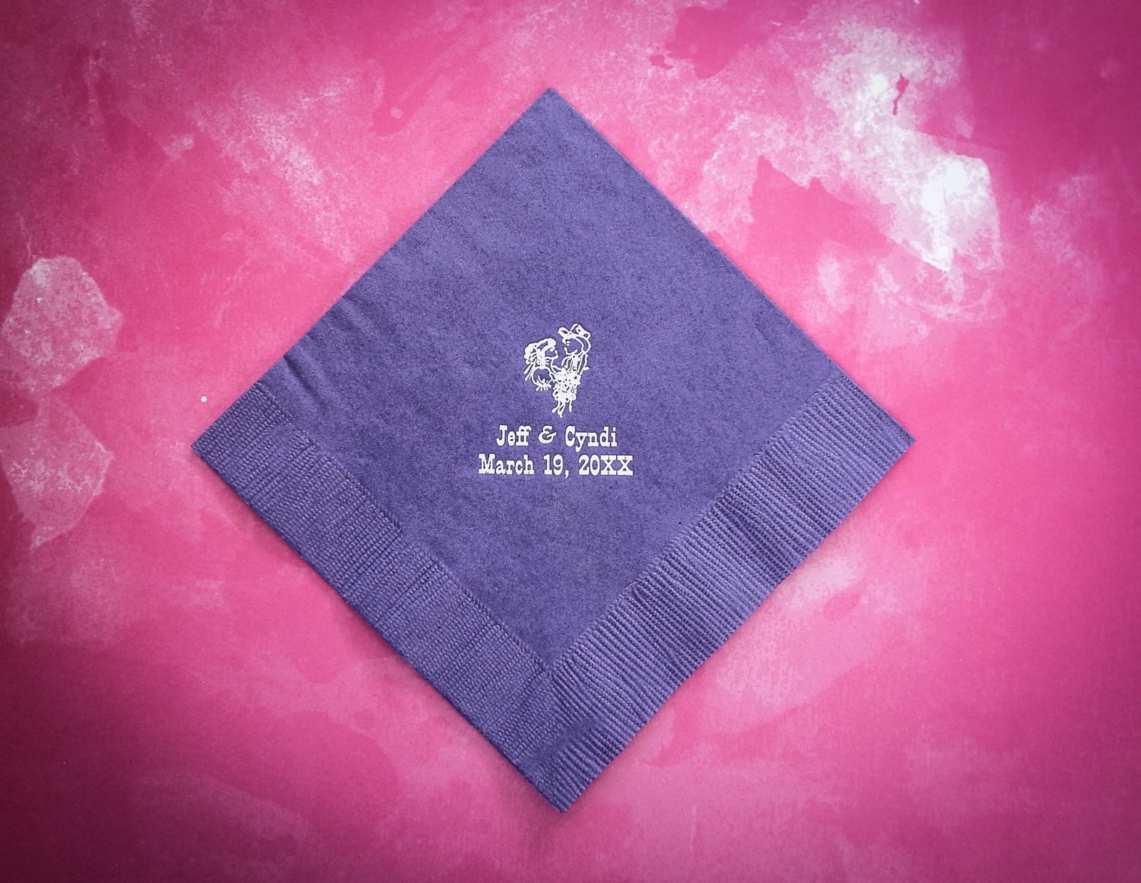 100 personalized beverage napkins for any occasion