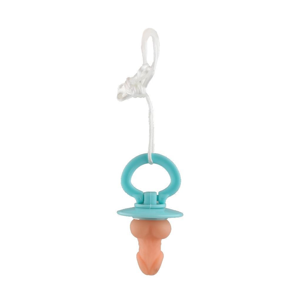 2 x Adult Penis Pacifier Willy Accessory Prop Joke Gag Hen Night Blue w/Rope