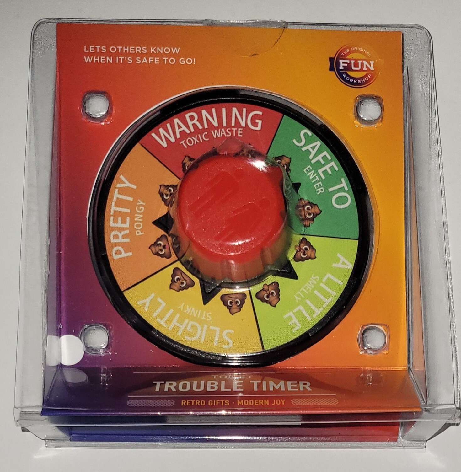 Gag Gift – Toilet Trouble Timer – Let Others Know When It’s Safe To Go, Guy Gift