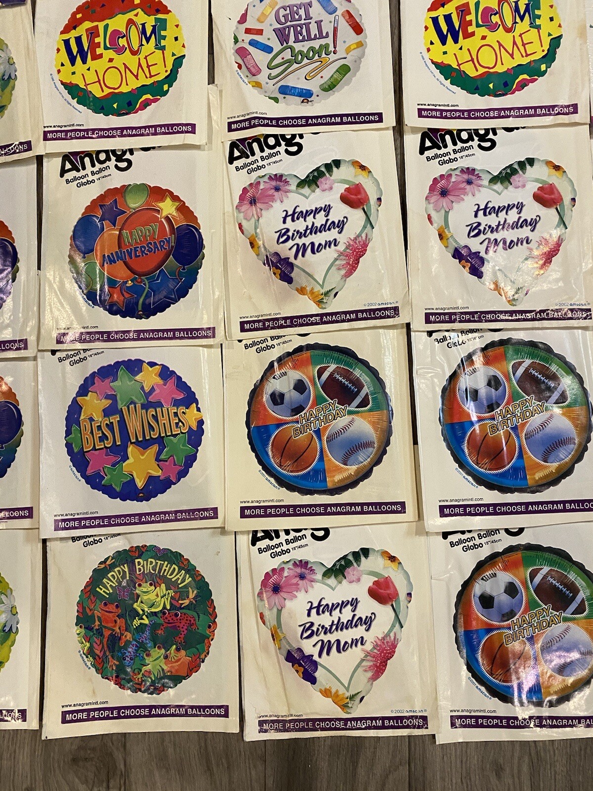 Lot of Mylar/Foil Balloons 46 All Occasion Vintage