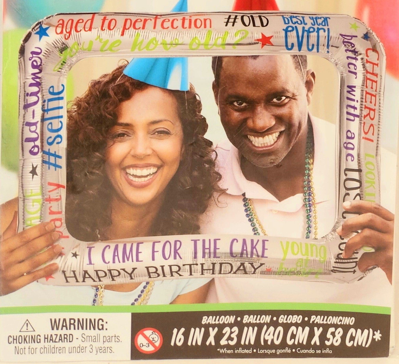 OVER THE HILL INFLATABLE FRAME ~ Adult Birthday Party Supplies 16″ x 23″ – USA