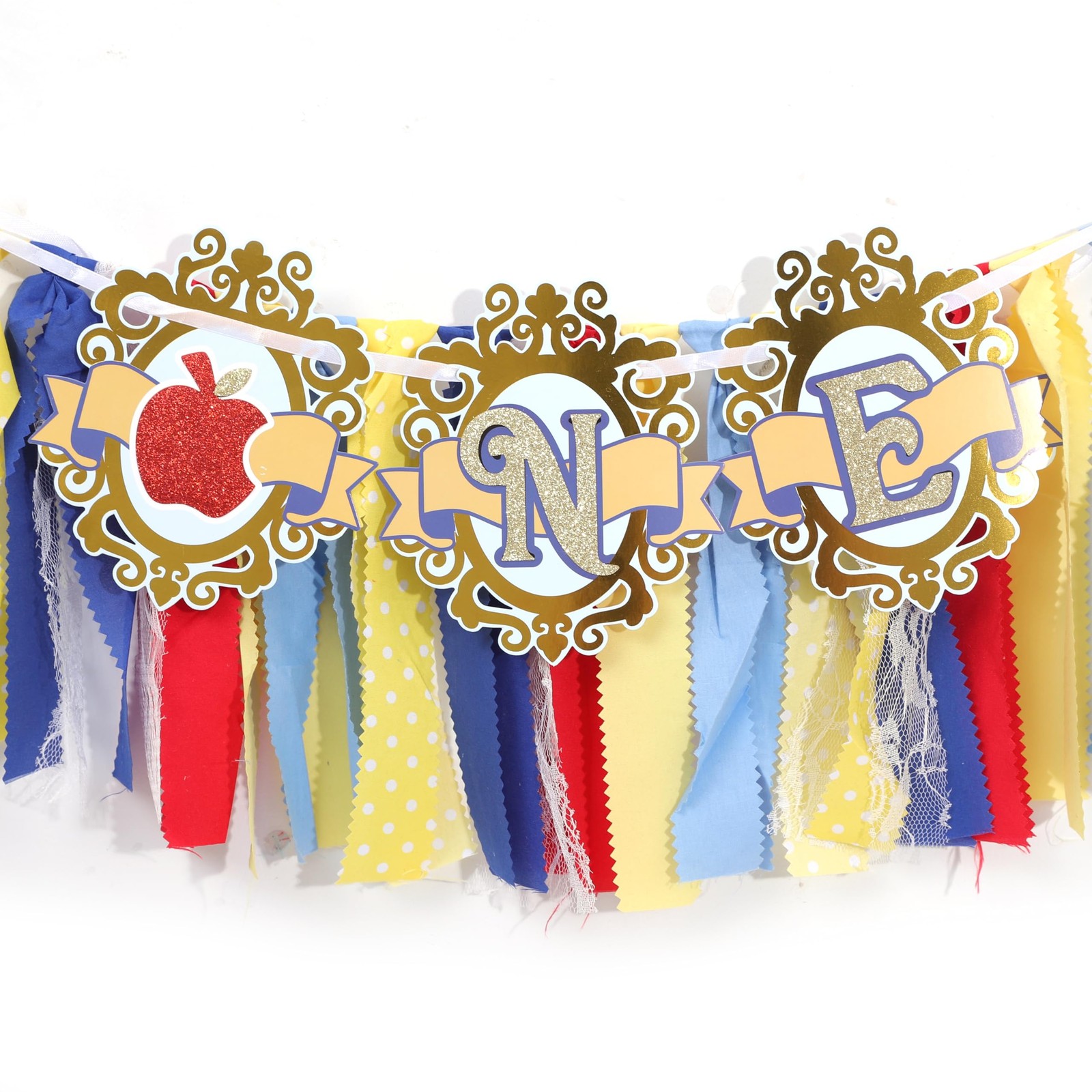 Princess 1st High Chair Banner – Princess Highchair Decor for Girls, Apple & …