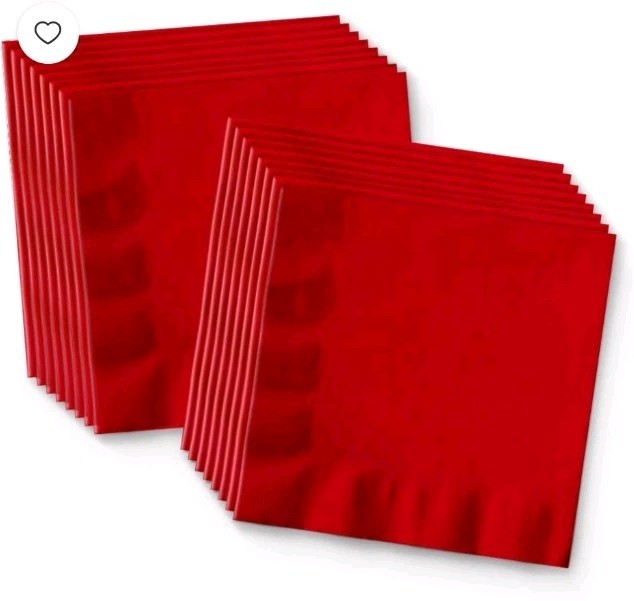 Solid Red Birthday Party Supplies Set Plates Napkins Cups Tableware Kit for 16