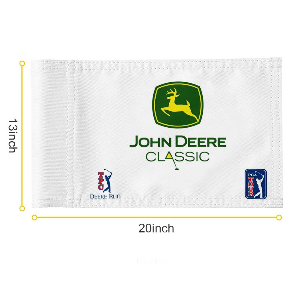 PGA TOUR TPC DEERE RUN JOHN DEERE CLASSIC Golf Regulation Tube Flag 13x20Inch