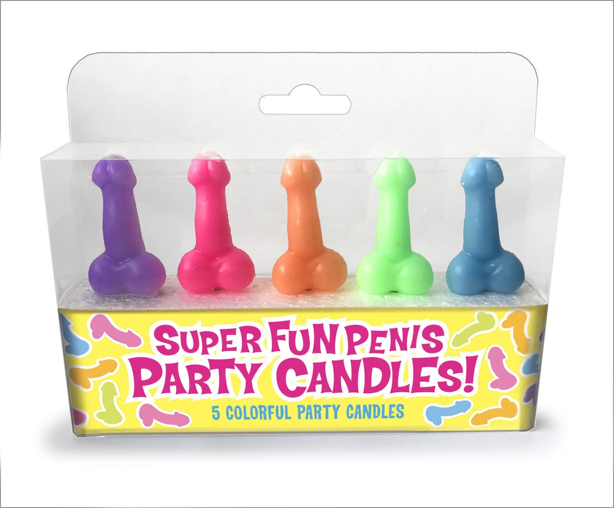Super Fun Penis Candles – Bachelorette Party Gag Gift – 5 Bright Colors – Funny