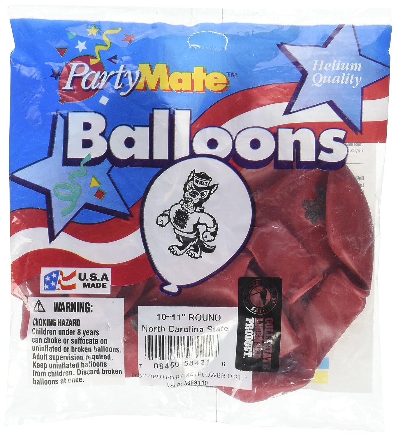 North Carolina State Wolfpack NCAA College University Sports Party 11″ Balloons