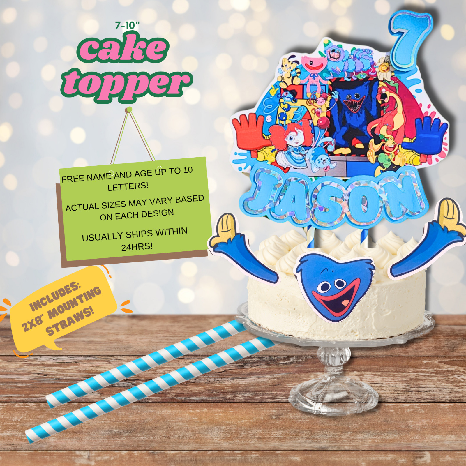Hugggy Wugggy Party Supplies happy birthday centerpiece decoration cup plate