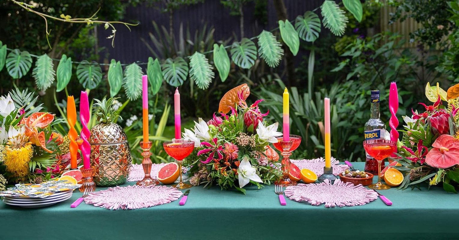Palm Leaf Garland Tropical Party Decorations 8.5ft Green Jungle Bunting