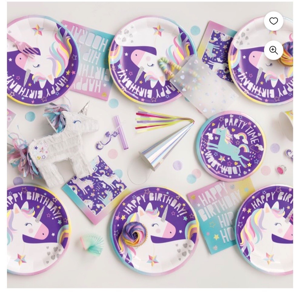 Unicorn 24 Gem Rings Party Favors Kids Dress Up Favor Pack Ages 3+