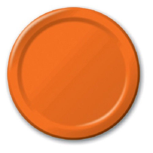 Solid Plates 9″ Lunch 7″ Dessert Red Blue Yellow Green Purple Pink Black Orange