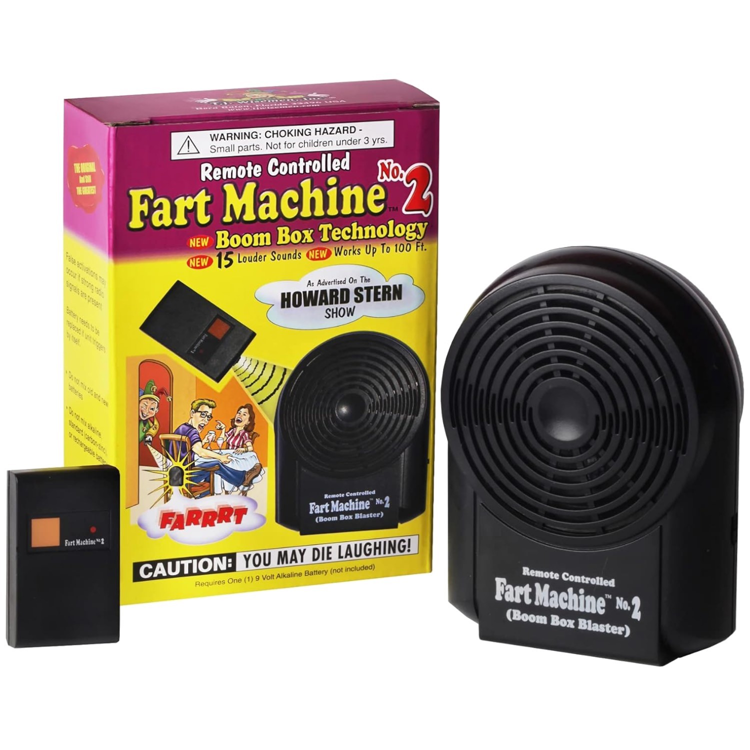 Remote Fart Machine with Boom Box – 15 Sounds