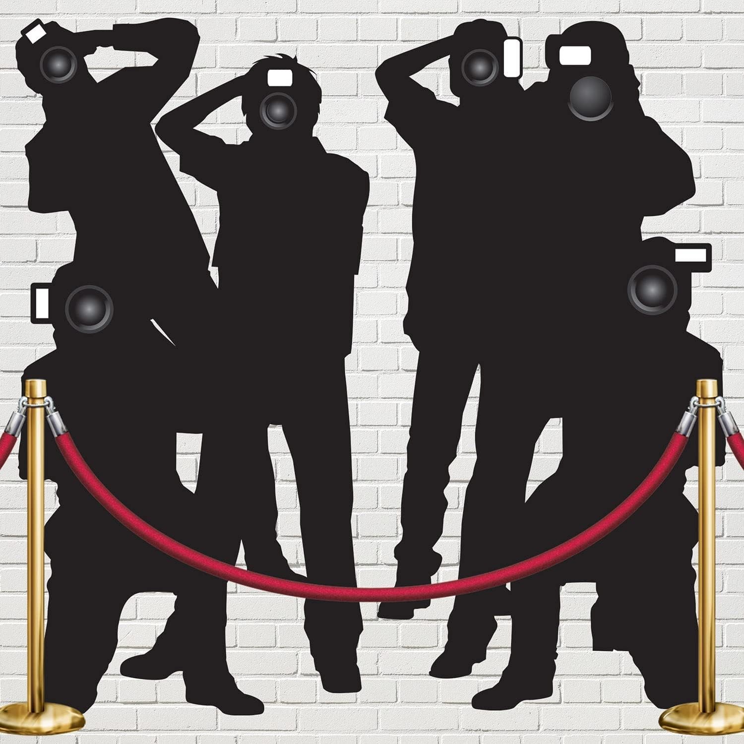 Paparazzi Wall Decor 2pcs Hollywood Backdrop Decorations for Parties