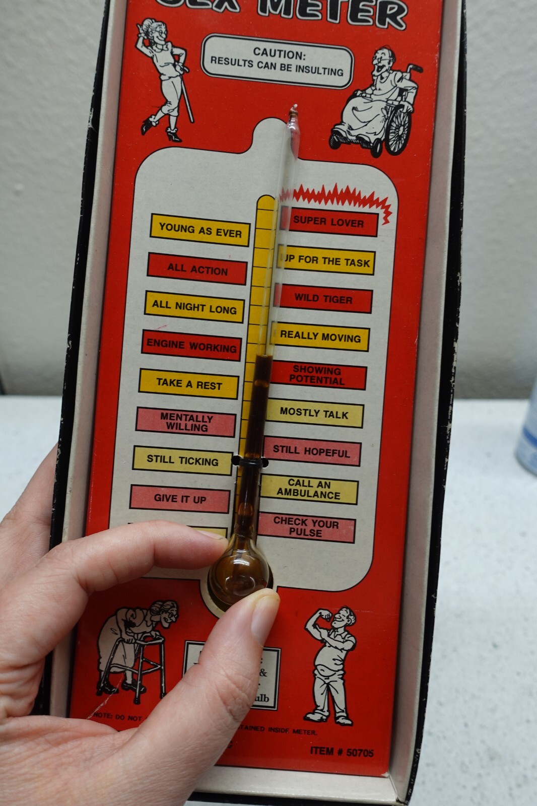 Vintage “Over the Hill Sex Meter” Novelty Prank Gift 1992 Forum Novelties Inc