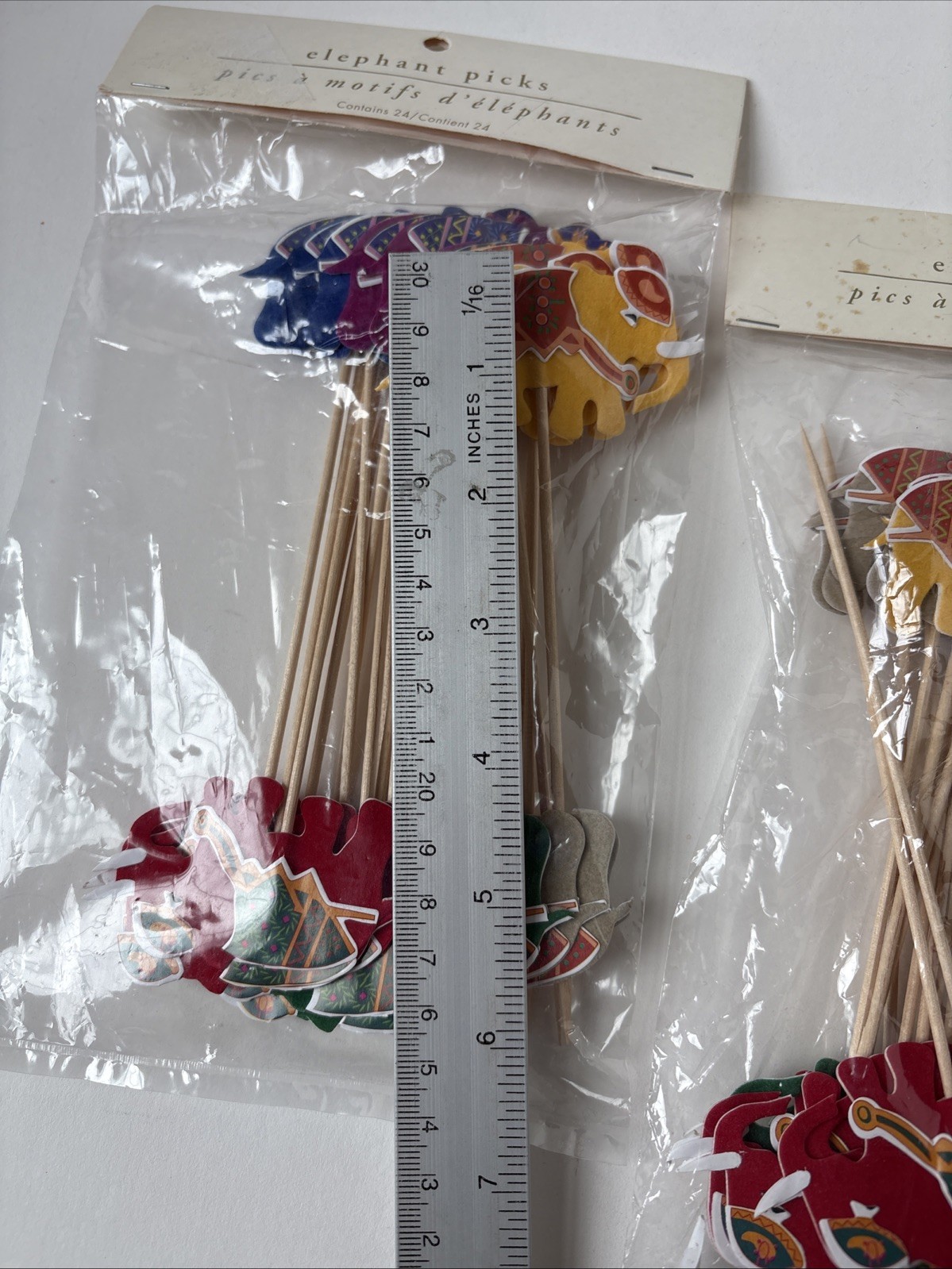 Lot of 2 Packs Pier 1 Elephant Picks Skewers Food Drinks Total 48 Picks