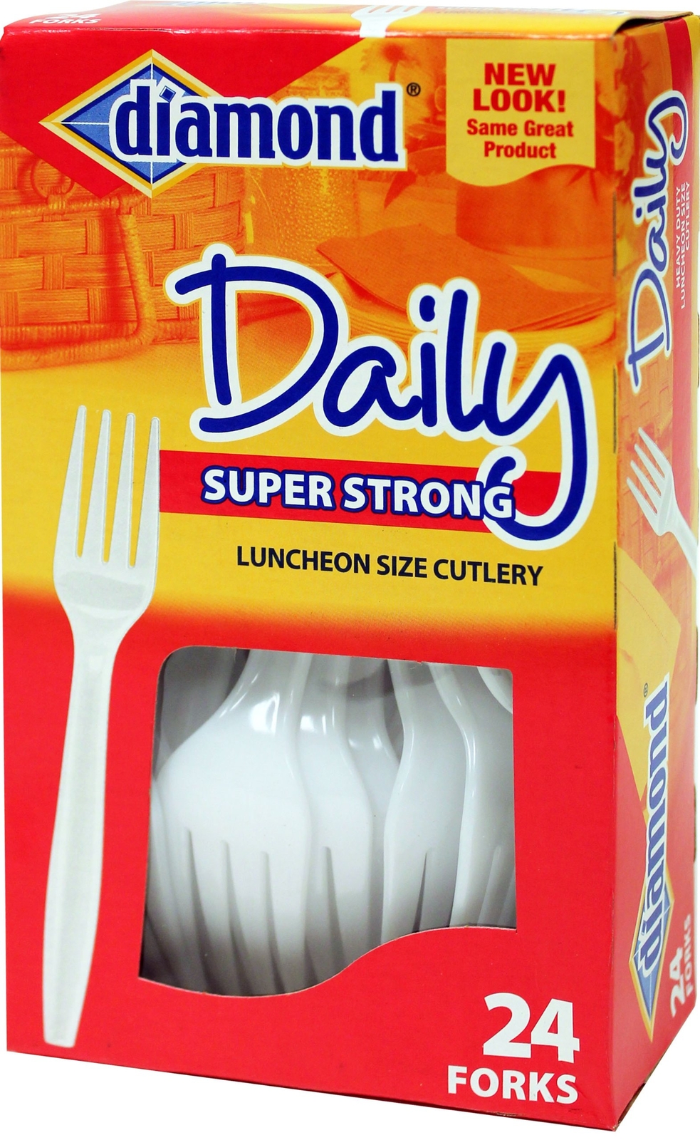 Diamond Daily Super Strong Heavy Duty Forks 24 count Per Box (Pack of 24)