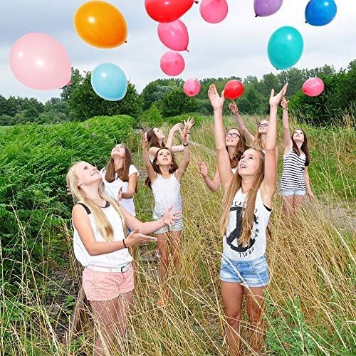 100 Pcs Rainbow Assorted Balloons 12 In for Birthday Baby shower and Party Decor