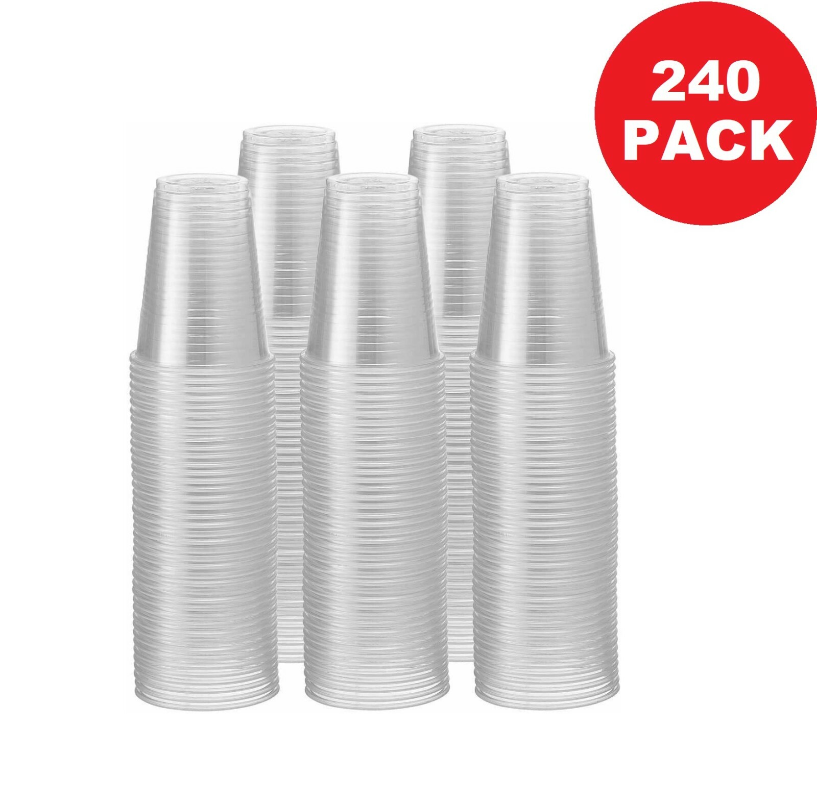 9 oz Disposable Translucent Plastic PET Cups For All Occasions 960pcs