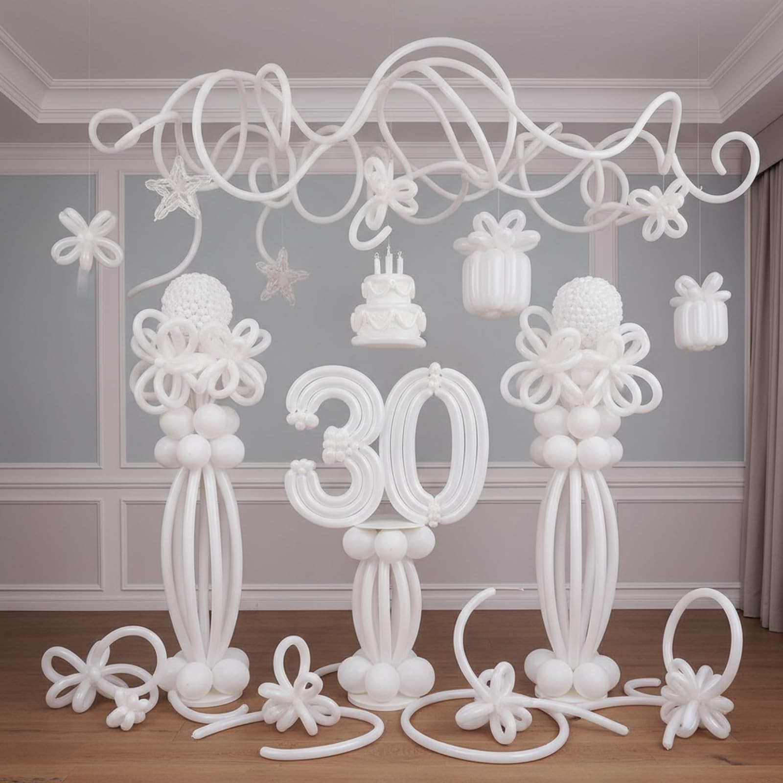 1000 Pcs Long Balloons Bulk 260 Latex Twisting Balloons Decoration for Birthd…