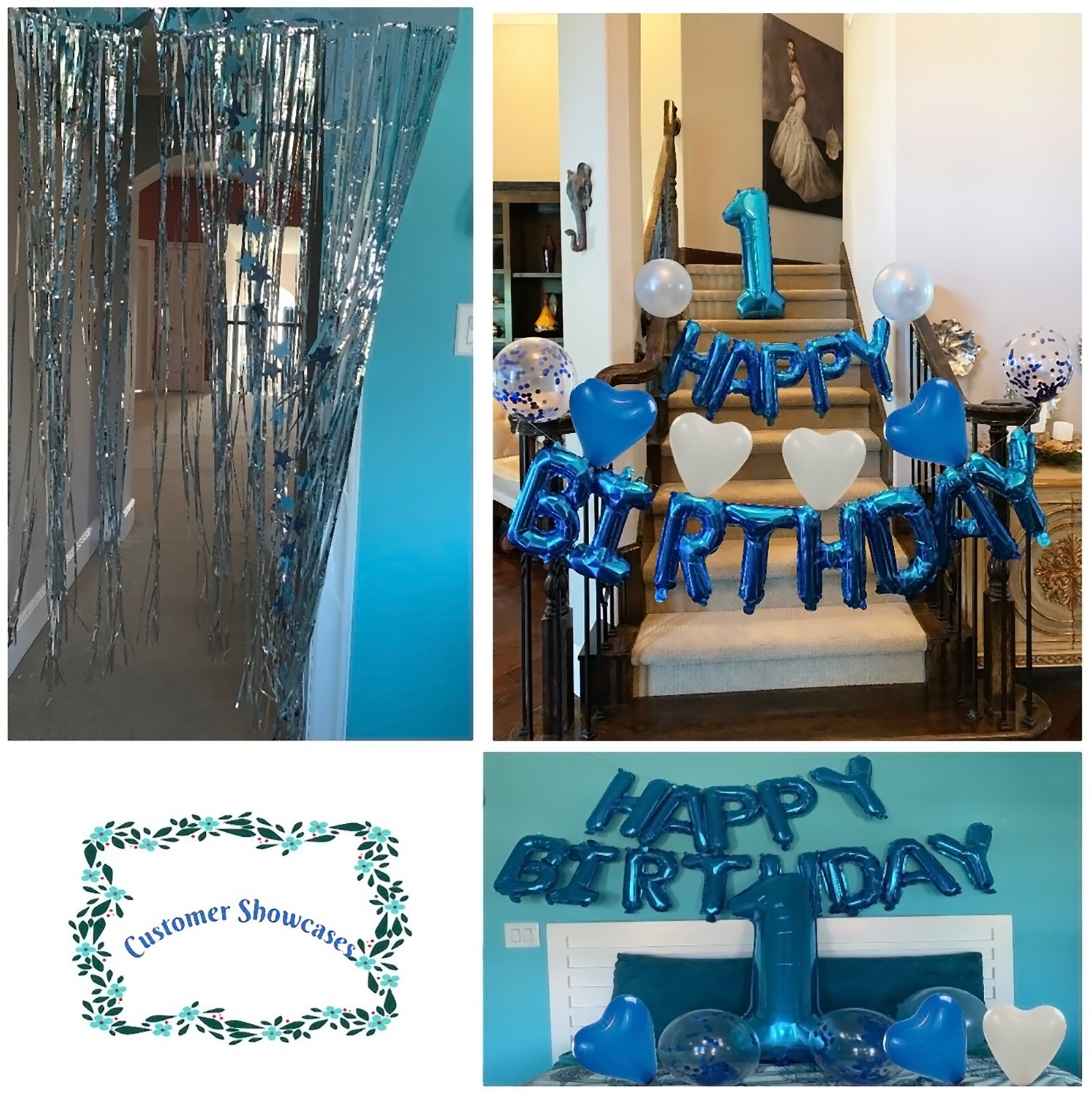 1 Yr Boy / Girl Birthday Decorations 1st Birthday First Bday by SPSS INNOVATIVE