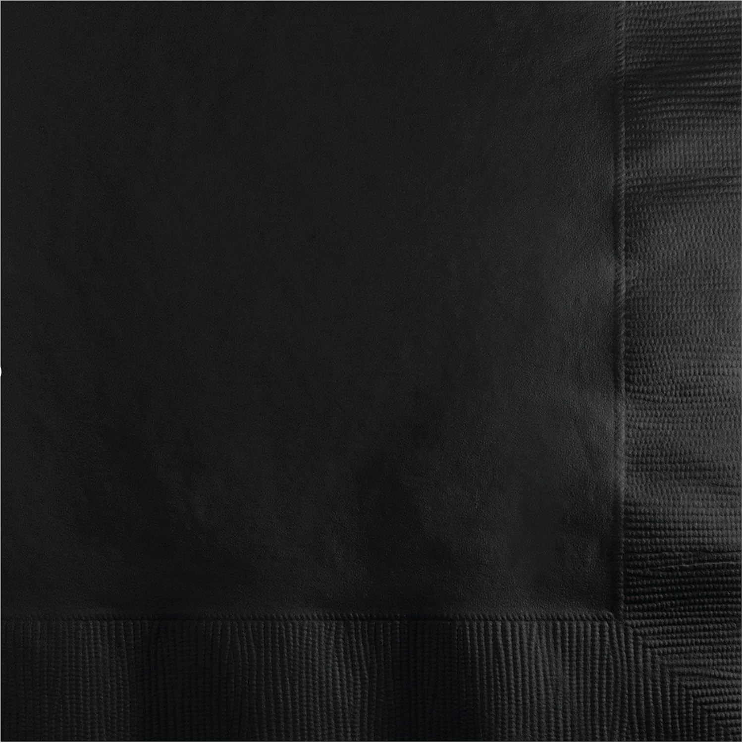 Party Tableware 2-Ply Luncheon Napkin, Party Supplies, One Size, Black Velvet,