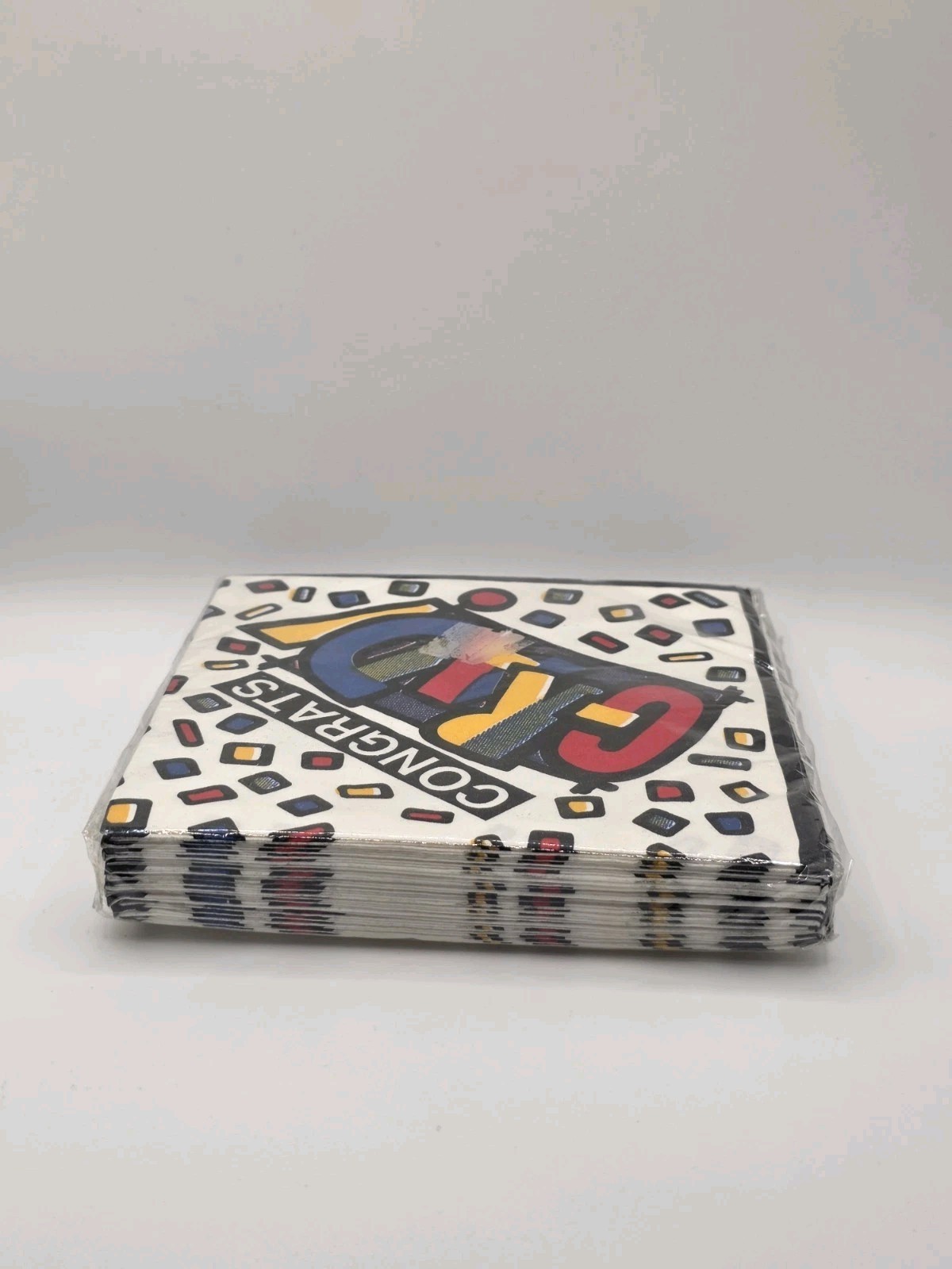 Retro 90s Y2K Congrats Grad Napkins 24ct Vintage Party Supplies Sealed Graduatio
