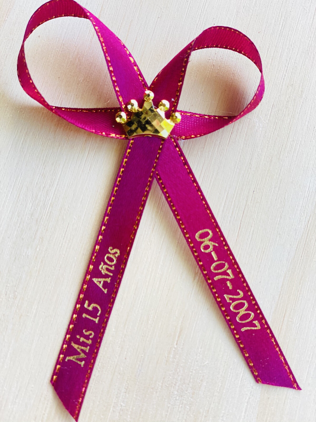 NEW 12-Quinceanera Favors Personalized Ribbons/Recuerdos Para Quinceanera
