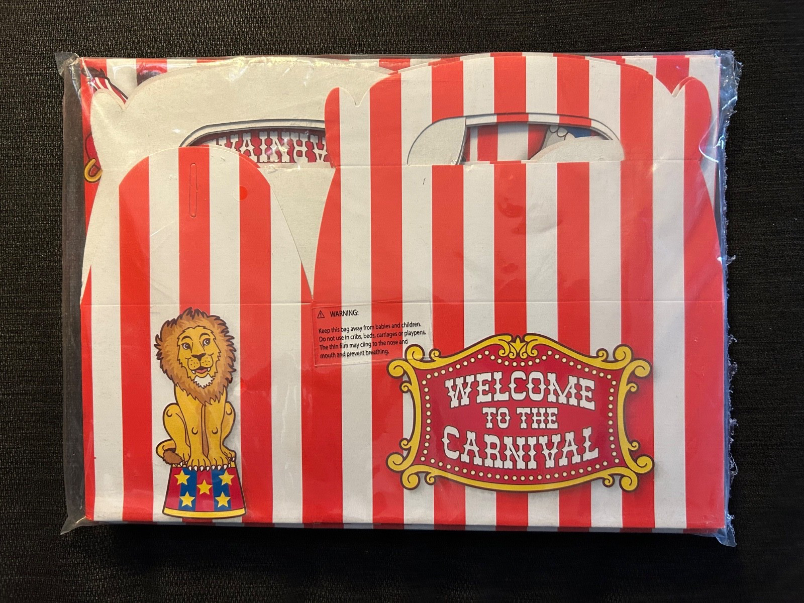 Oriental Trading 6in Papr “Welcome to the Carnival” Treat Boxes 12pk