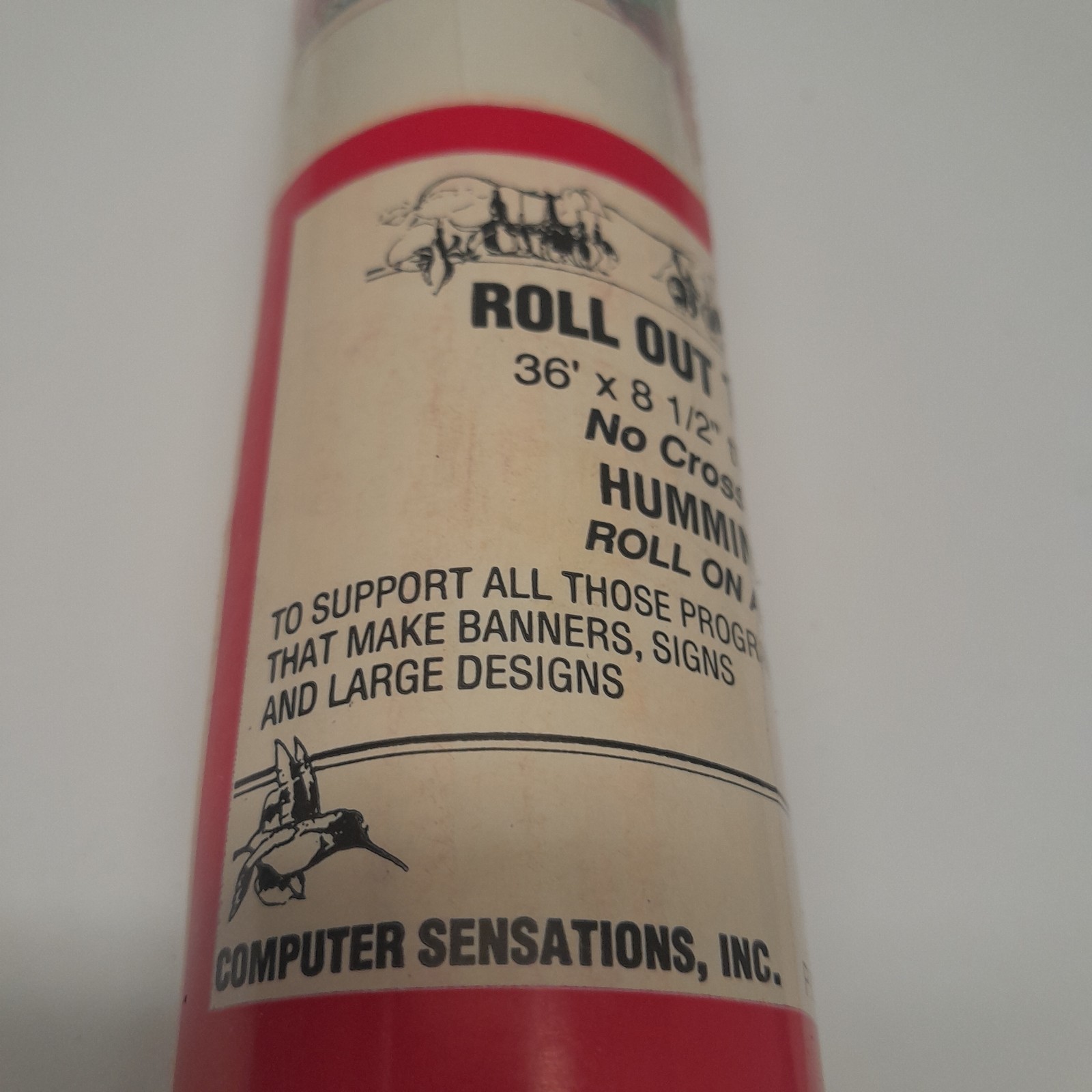 Vintage Hummingbird Banner 36′ X 8.5″ Roll Out The Banner #705